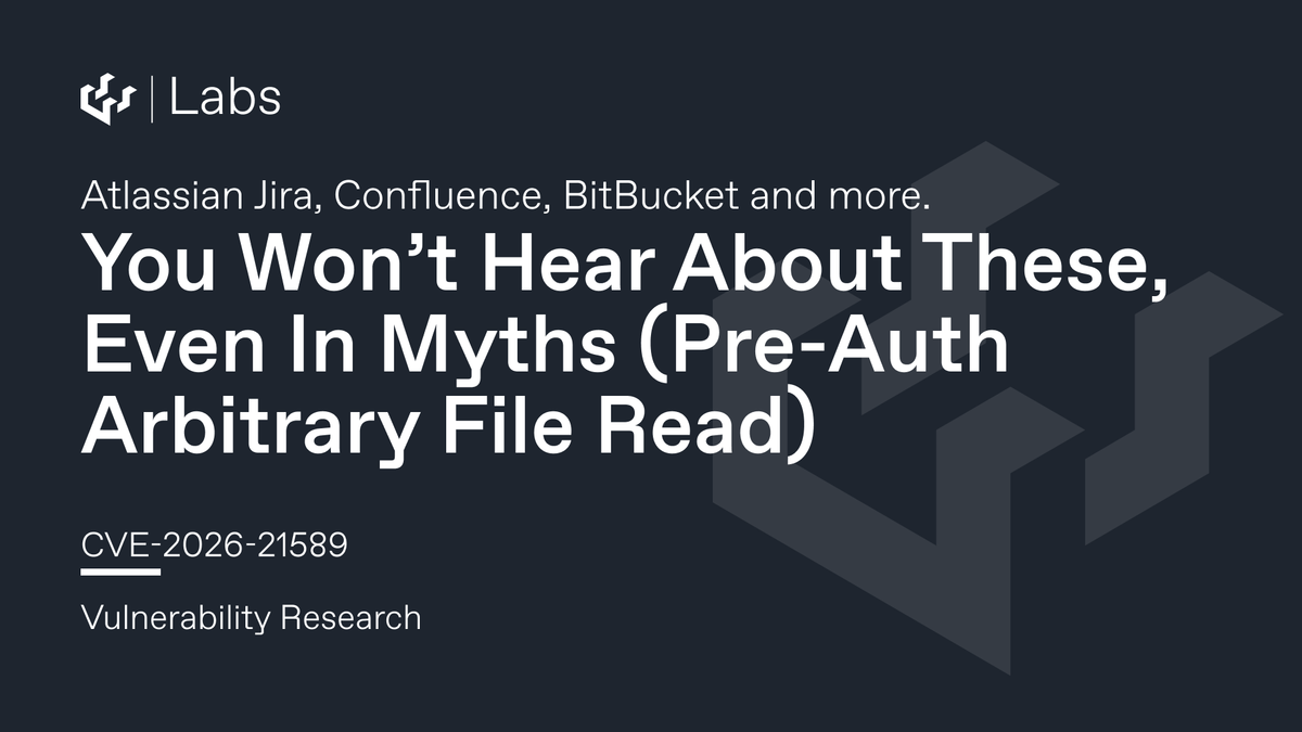 You Won’t Hear About These, Even In Myths (Atlassian Jira, Confluence (and more) Pre-Auth Arbitrary File Read CVE-2026-21589)